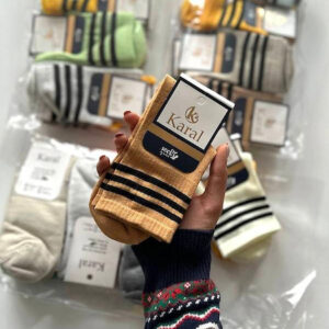 جوراب بچهگانه اسپرت 3 خط سایز 5