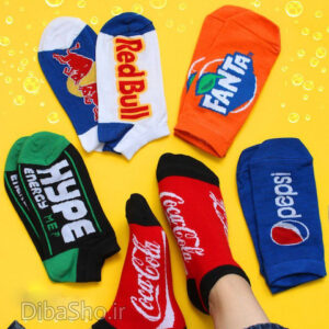 جوراب مچی طرح نوشیدنی