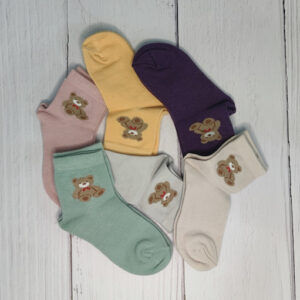 جوراب بچه گانه نیم ساق Teddy سایز 3