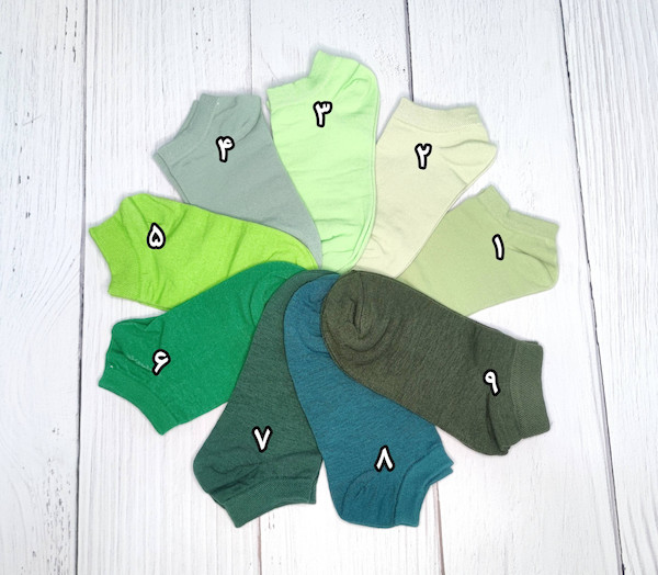 جوراب زنانه مچی ساده رنگی - Image 2