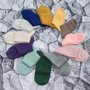 جوراب بچه گانه نیم ساق ساده کبریتی سایز 3+ تا 6+