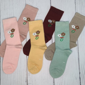 جوراب بچه گانه ساقدار شکوفه سایز 5