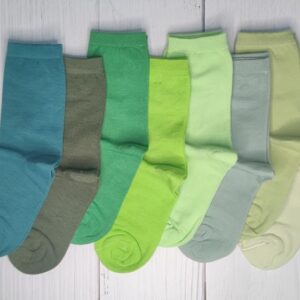 جوراب زنانه ساقدار ساده تم سبز