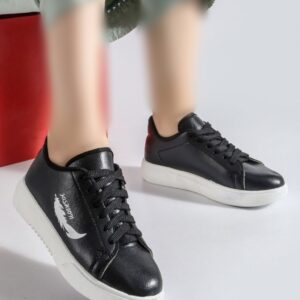 کفش زنانه ونس فشیون مشکی طرح پروانه