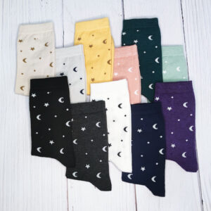 جوراب زنانه ساقدار ماه و ستاره