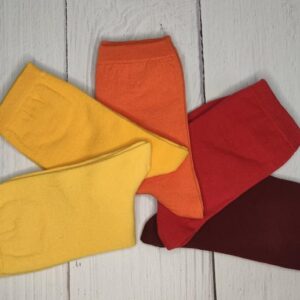 جوراب زنانه ساقدار ساده تم قرمز