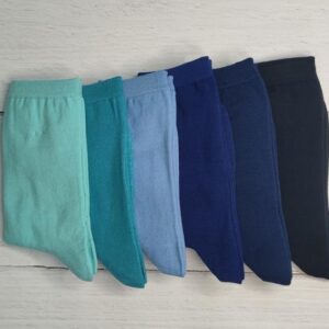 جوراب زنانه ساقدار ساده تم آبی