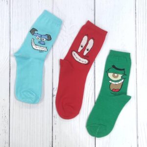 جوراب زنانه ساقدار فانتزی کارتونی