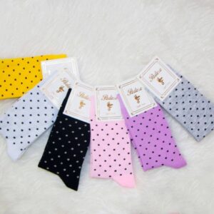 جوراب زنانه ساقدار خال خالی