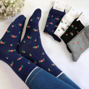 جوراب زنانه ساقدار گل رز