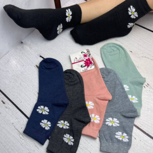 جوراب زنانه نیم ساق بابونه