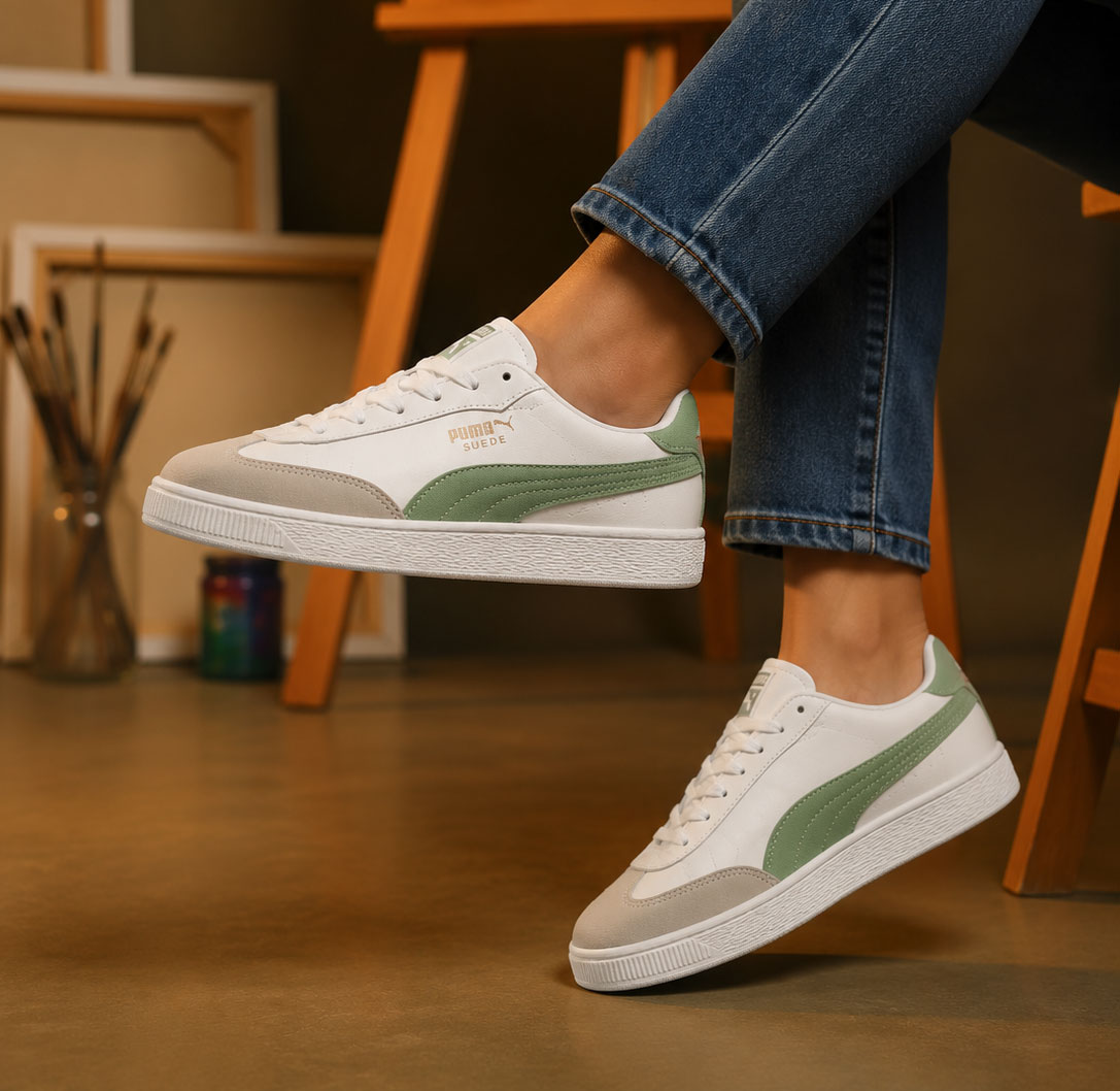 کفش اسپرت زنانه پوما Puma سفید سبز