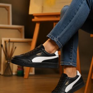 کفش اسپرت زنانه پوما Puma مشکی سفید با زیره مشکی